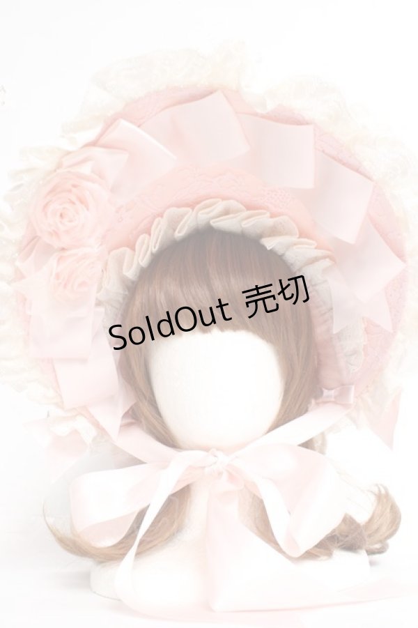 画像5: Hoshibako Works / シャルロットデコラティヴボンネット  ピンク Y-26-02-19-007-LO-AC-SZ-ZY (5)