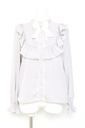 画像: Rojita / ハート柄フロッキーブラウス M グレー Y-26-02-19-076-LO-BL-SZ-ZY