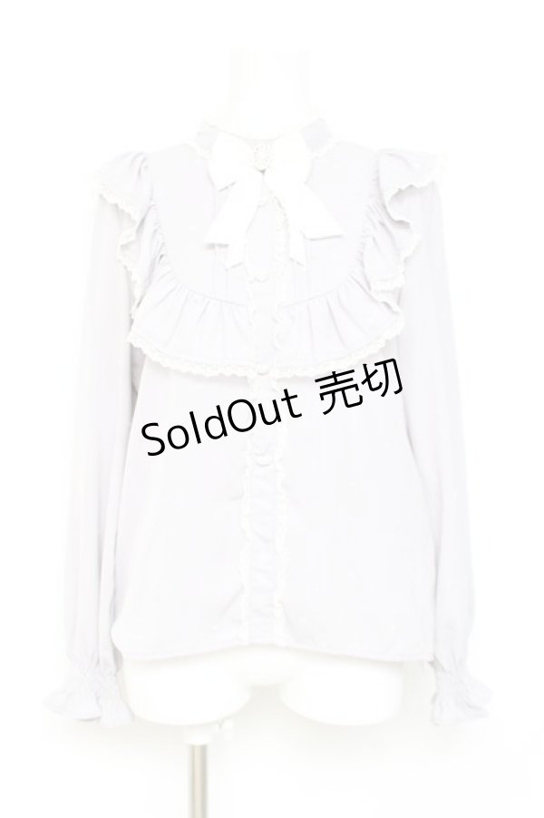 画像1: Rojita / ハート柄フロッキーブラウス M グレー Y-26-02-19-076-LO-BL-SZ-ZY (1)