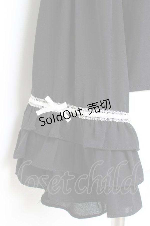 画像4: Ank Rouge / ひめ袖はしごリボンブラウス M 黒 Y-26-02-19-077-CA-BL-SZ-ZY (4)