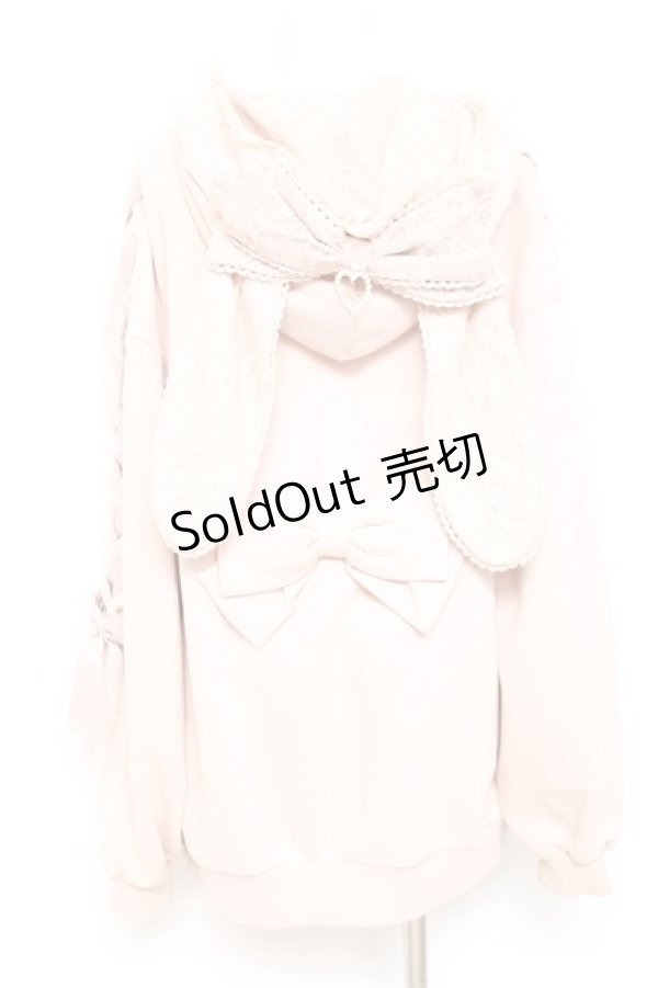 画像2: LIZ LISA / うさみみレースアップスリーブパーカー 0 ピンクベージュ Y-26-02-19-078-LO-TO-SZ-ZY (2)