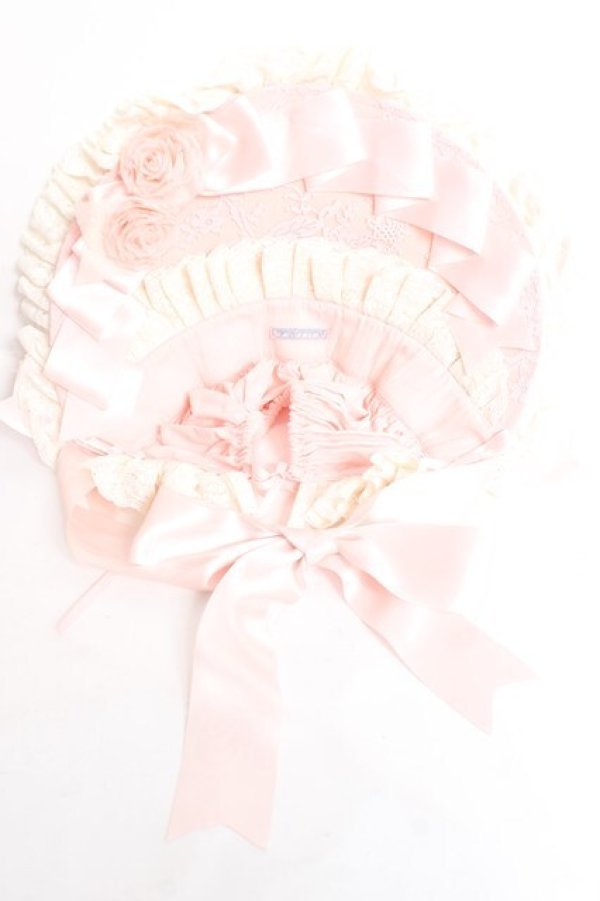 画像7: Hoshibako Works / シャルロットデコラティヴボンネット  ピンク Y-26-02-19-007-LO-AC-SZ-ZY (7)