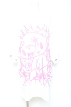 画像: ACDC RAG / パステルグルーミー リングヒュージT F ホワイト/ピンク Y-26-02-19-081-PU-TO-SZ-ZY