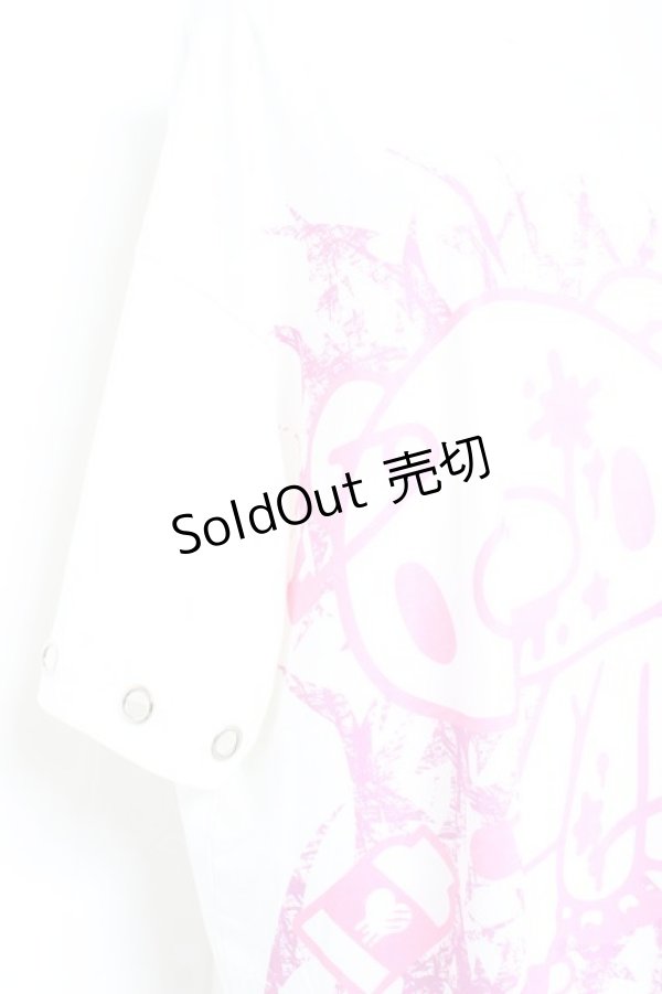 画像3: ACDC RAG / パステルグルーミー リングヒュージT F ホワイト/ピンク Y-26-02-19-081-PU-TO-SZ-ZY (3)