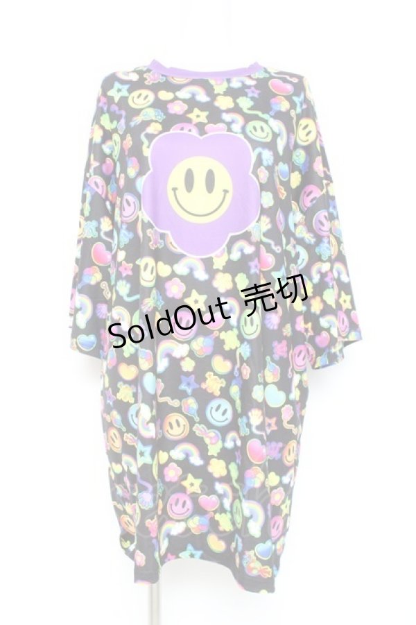 画像1: ACDC RAG / RAINBOW PF ヒュージT F ブラック Y-26-02-19-082-PU-TO-SZ-ZY (1)