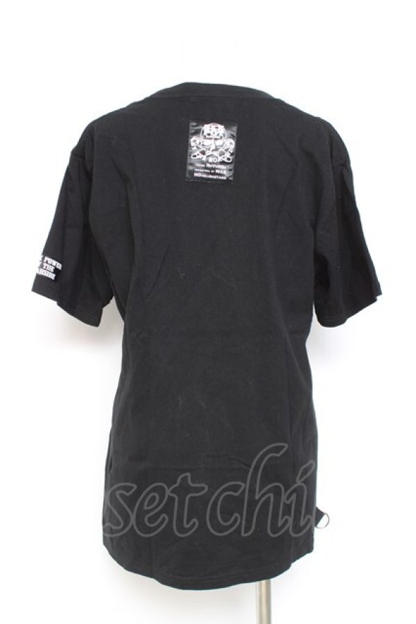 画像2: SEX POT ReVeNGe / スカルプリントカットソー  黒 Y-26-02-19-085-SP-TO-SZ-ZY (2)