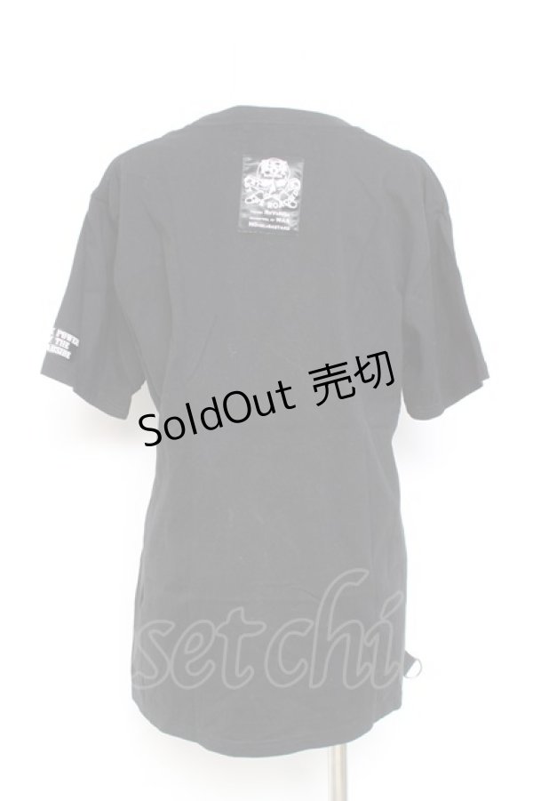 画像2: SEX POT ReVeNGe / スカルプリントカットソー  黒 Y-26-02-19-085-SP-TO-SZ-ZY (2)