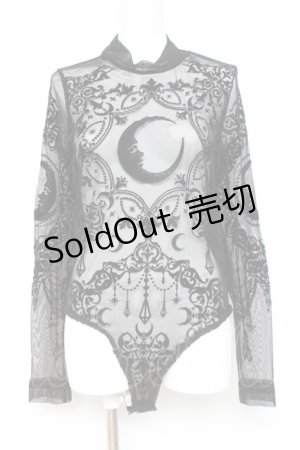 画像: Restyle / Black gothic CRESCENT MESH BODYSUIT L 黒 Y-26-02-19-087-GO-TO-SZ-ZY