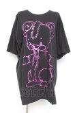 画像1: yaponskii / よだれべあBIG Tシャツ  黒 Y-26-02-19-091-PU-TS-SZ-ZY (1)