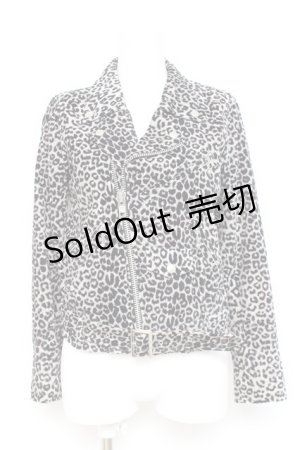 画像: HELL CAT PUNKS / コットンライダースジャケット S グレー Y-26-02-19-092-PU-JA-SZ-ZY