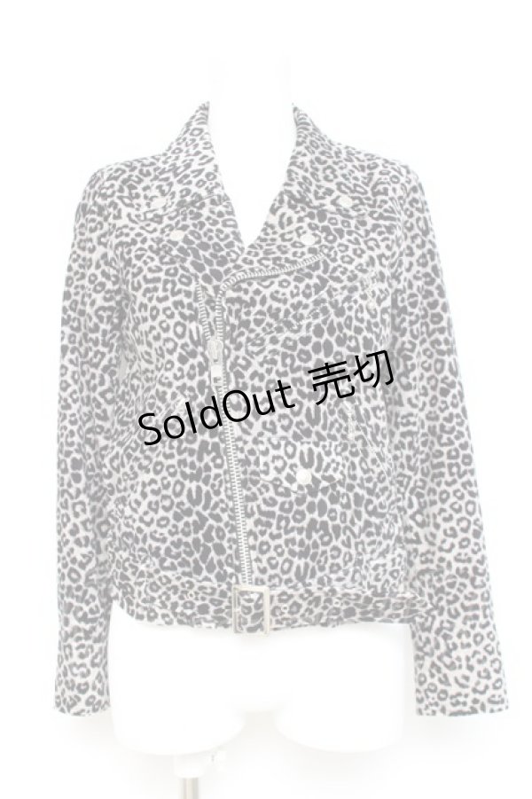 画像1: HELL CAT PUNKS / コットンライダースジャケット S グレー Y-26-02-19-092-PU-JA-SZ-ZY (1)