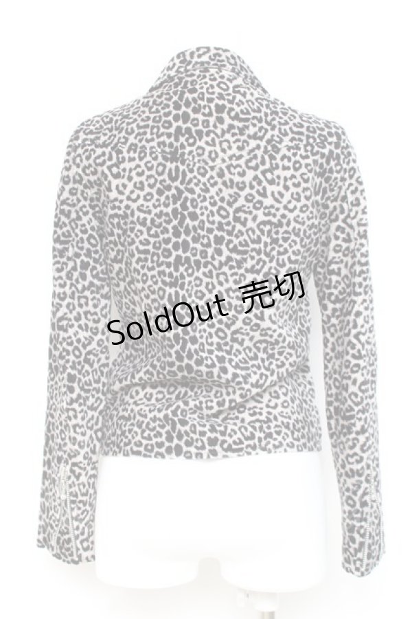 画像2: HELL CAT PUNKS / コットンライダースジャケット S グレー Y-26-02-19-092-PU-JA-SZ-ZY (2)