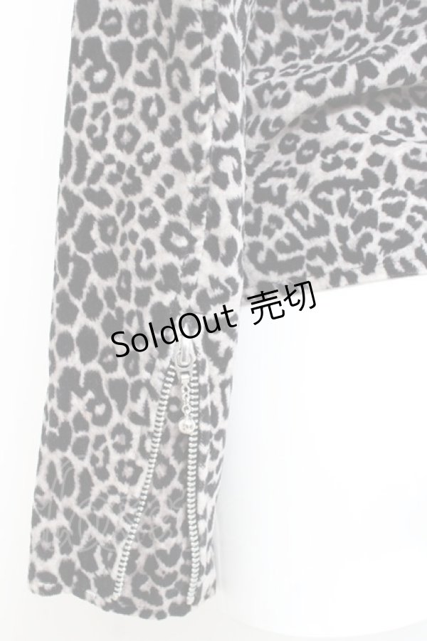 画像3: HELL CAT PUNKS / コットンライダースジャケット S グレー Y-26-02-19-092-PU-JA-SZ-ZY (3)