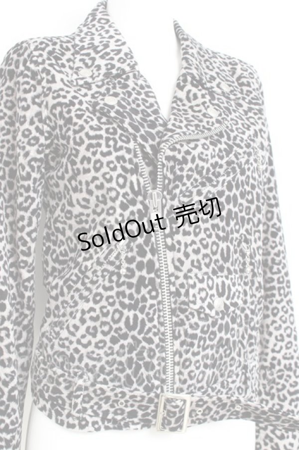 画像4: HELL CAT PUNKS / コットンライダースジャケット S グレー Y-26-02-19-092-PU-JA-SZ-ZY (4)