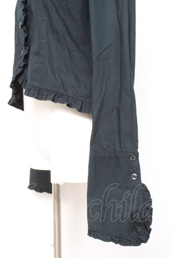 画像2: ALICE and the PIRATES / マッドハッターのブラウス  黒 Y-26-02-19-094-PA-BL-SZ-ZY (2)