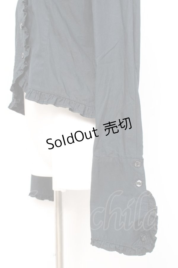 画像2: ALICE and the PIRATES / マッドハッターのブラウス  黒 Y-26-02-19-094-PA-BL-SZ-ZY (2)