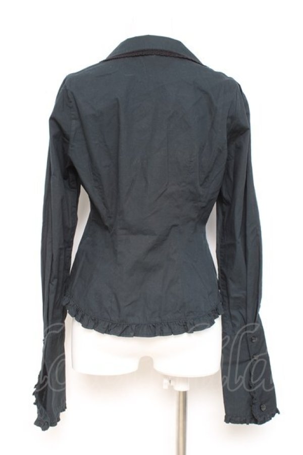 画像3: ALICE and the PIRATES / マッドハッターのブラウス  黒 Y-26-02-19-094-PA-BL-SZ-ZY (3)