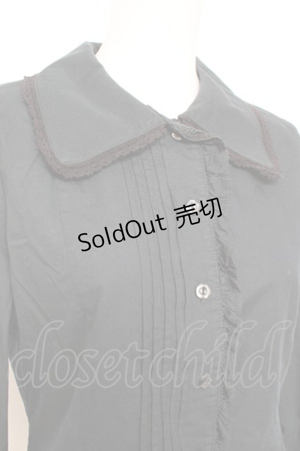 画像4: ALICE and the PIRATES / マッドハッターのブラウス  黒 Y-26-02-19-094-PA-BL-SZ-ZY (4)