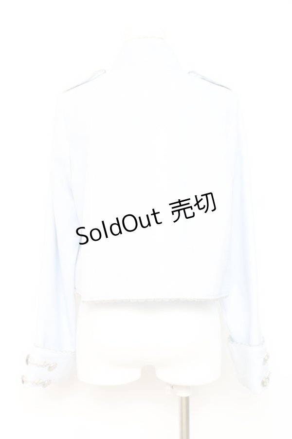 画像2: ALICE and the PIRATES / 忘却と憧憬のショートジャケット  ブルー Y-26-02-19-095-PA-JA-SZ-ZY (2)