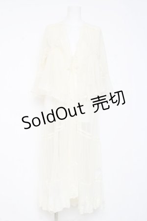 画像: axes femme / レイヤード風レースガウン M 生成り Y-26-02-19-097-AX-TO-SZ-ZY