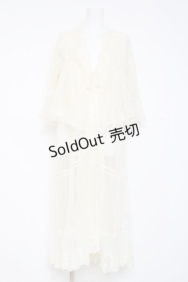 画像1: axes femme / レイヤード風レースガウン M 生成り Y-26-02-19-097-AX-TO-SZ-ZY (1)