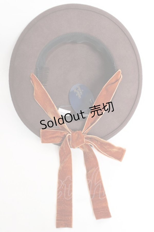 画像5: an another angelus / ロングベロアリボンキャノチェ F ブラウン Y-26-02-19-008-CA-AC-SZ-ZY (5)