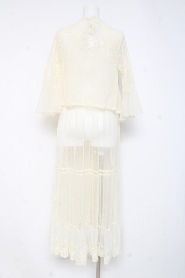 画像2: axes femme / レイヤード風レースガウン M 生成り Y-26-02-19-097-AX-TO-SZ-ZY (2)