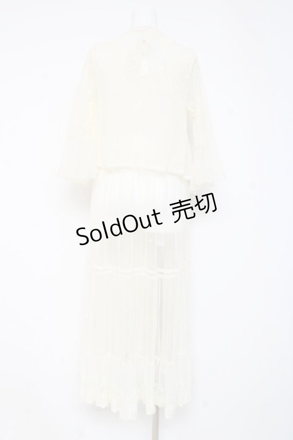 画像2: axes femme / レイヤード風レースガウン M 生成り Y-26-02-19-097-AX-TO-SZ-ZY (2)