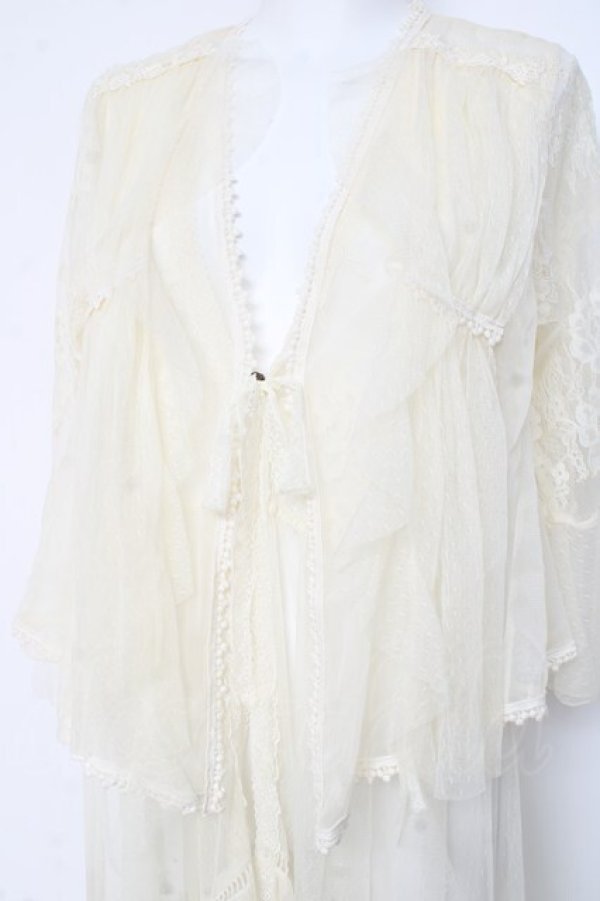 画像4: axes femme / レイヤード風レースガウン M 生成り Y-26-02-19-097-AX-TO-SZ-ZY (4)