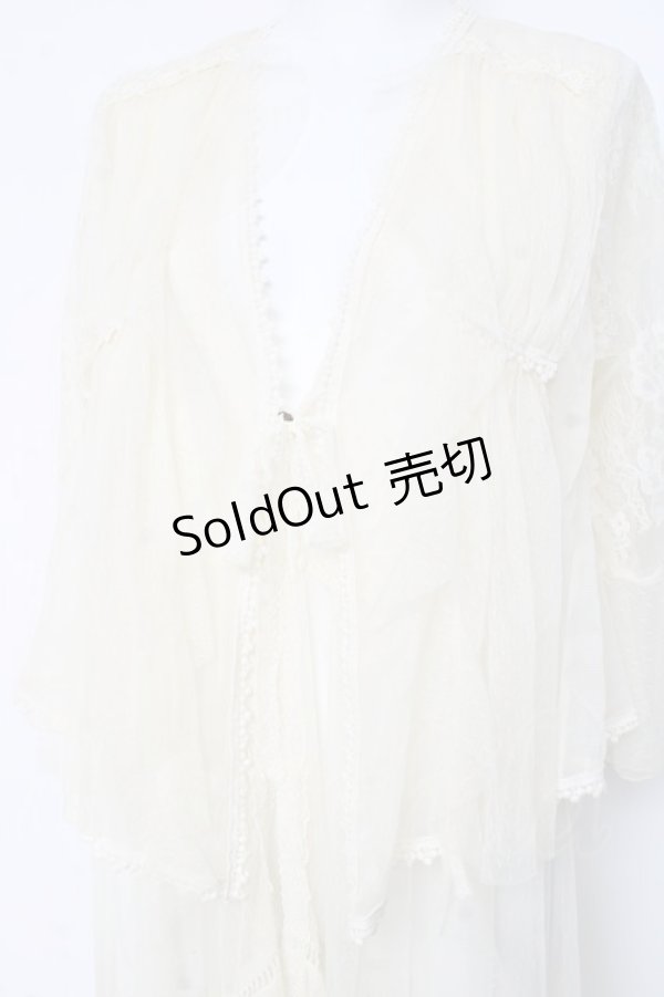 画像4: axes femme / レイヤード風レースガウン M 生成り Y-26-02-19-097-AX-TO-SZ-ZY (4)