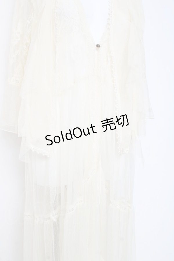 画像5: axes femme / レイヤード風レースガウン M 生成り Y-26-02-19-097-AX-TO-SZ-ZY (5)