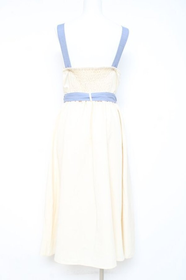 画像2: axes femme / リボンフラワー刺繍ジャンスカ M 生成り Y-26-02-19-103-AX-OP-SZ-ZY (2)