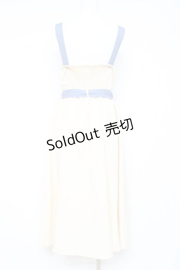 画像2: axes femme / リボンフラワー刺繍ジャンスカ M 生成り Y-26-02-19-103-AX-OP-SZ-ZY (2)