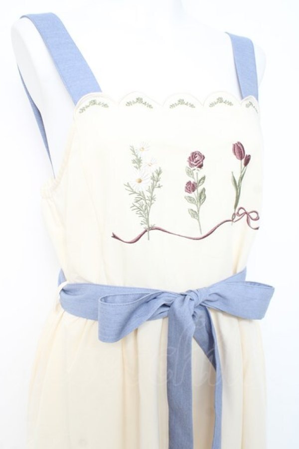 画像3: axes femme / リボンフラワー刺繍ジャンスカ M 生成り Y-26-02-19-103-AX-OP-SZ-ZY (3)