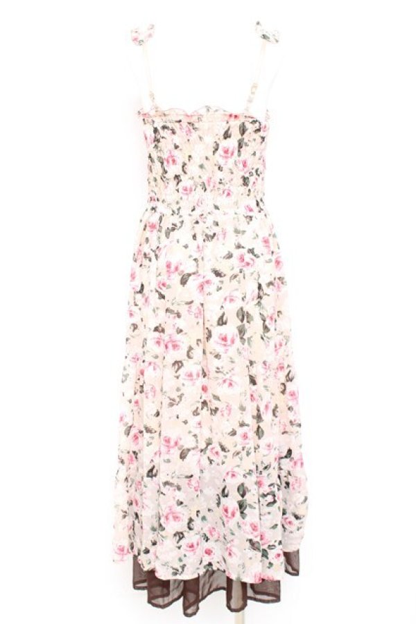 画像2: axes femme / ロングキャミワンピース M ベージュ Y-26-02-19-107-AX-OP-SZ-ZY (2)