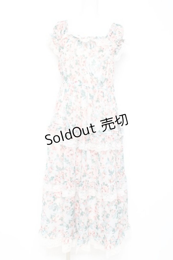 画像1: axes femme / ブルーミングローズ柄ワンピース F ピンク Y-26-02-19-108-AX-OP-SZ-ZY (1)