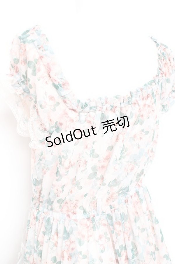 画像3: axes femme / ブルーミングローズ柄ワンピース F ピンク Y-26-02-19-108-AX-OP-SZ-ZY (3)