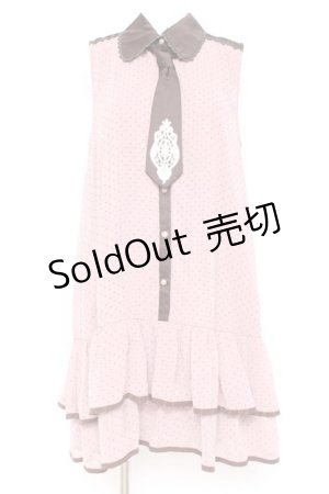 画像: axes femme POETIQUE / タイ付ドットシフォンワンピース M ラベンダー Y-26-02-19-111-AX-OP-SZ-ZY
