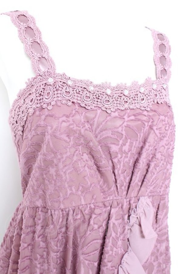 画像4: axes femme / カットJQティアードドレス M ラベンダー Y-26-02-19-112-AX-OP-SZ-ZY (4)