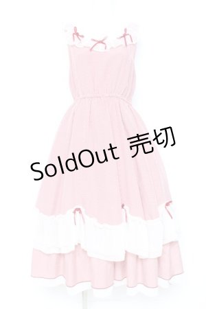 画像: axes femme / ローズリボンチェックワンピース F 赤 Y-26-02-19-113-AX-OP-SZ-ZY