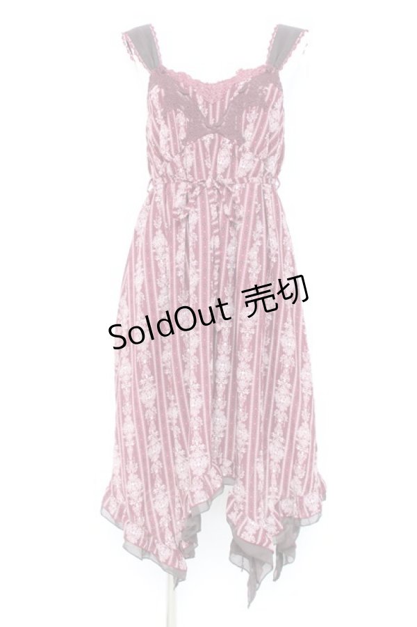 画像1: axes femme / イレギュラーヘムワンピース M ワイン Y-26-02-19-114-AX-OP-SZ-ZY (1)