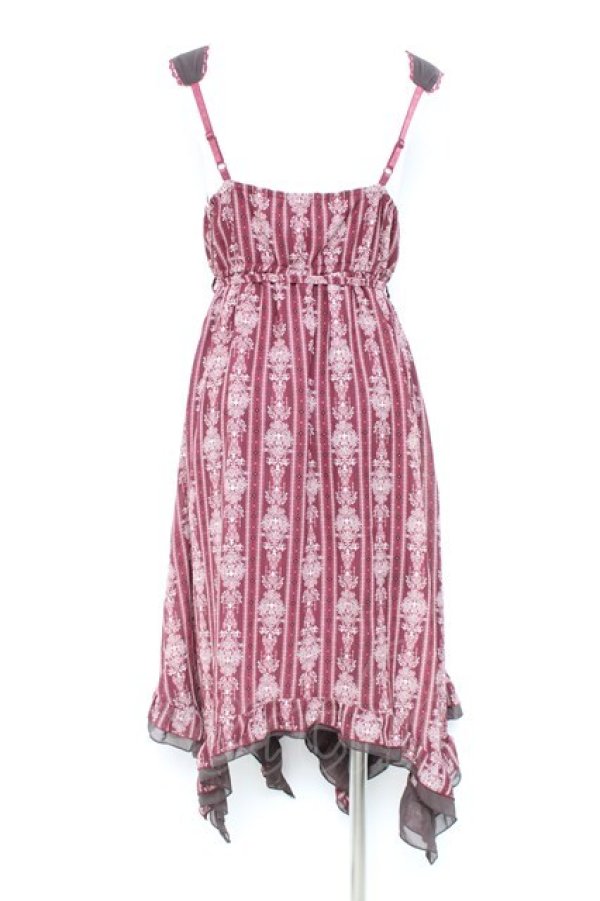 画像2: axes femme / イレギュラーヘムワンピース M ワイン Y-26-02-19-114-AX-OP-SZ-ZY (2)