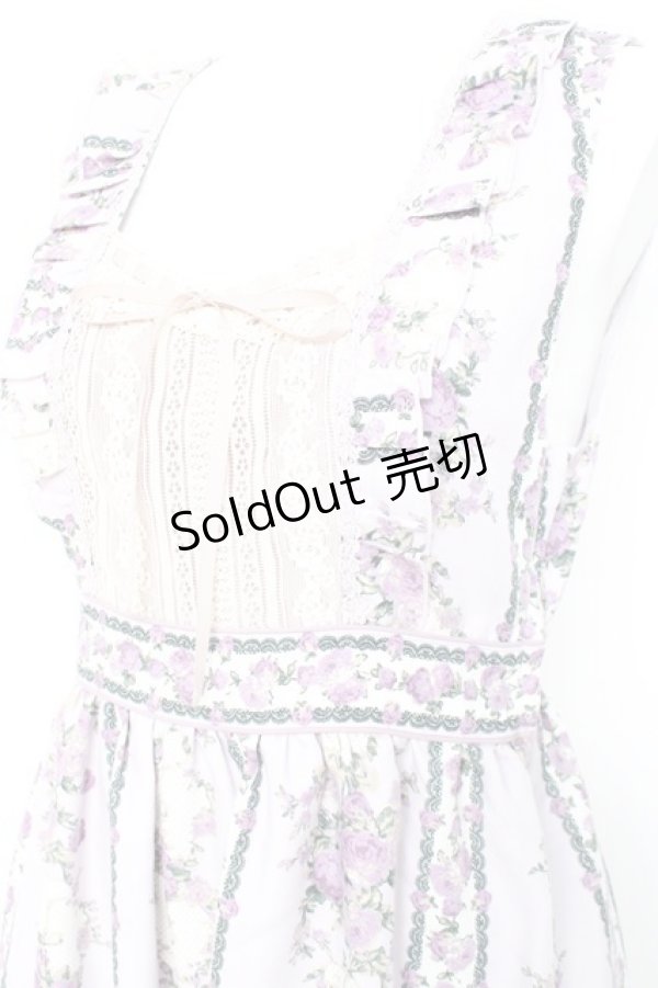 画像3: axes femme / 薔薇ストライプロングワンピース  ラベンダー Y-26-02-19-122-AX-OP-SZ-ZY (3)