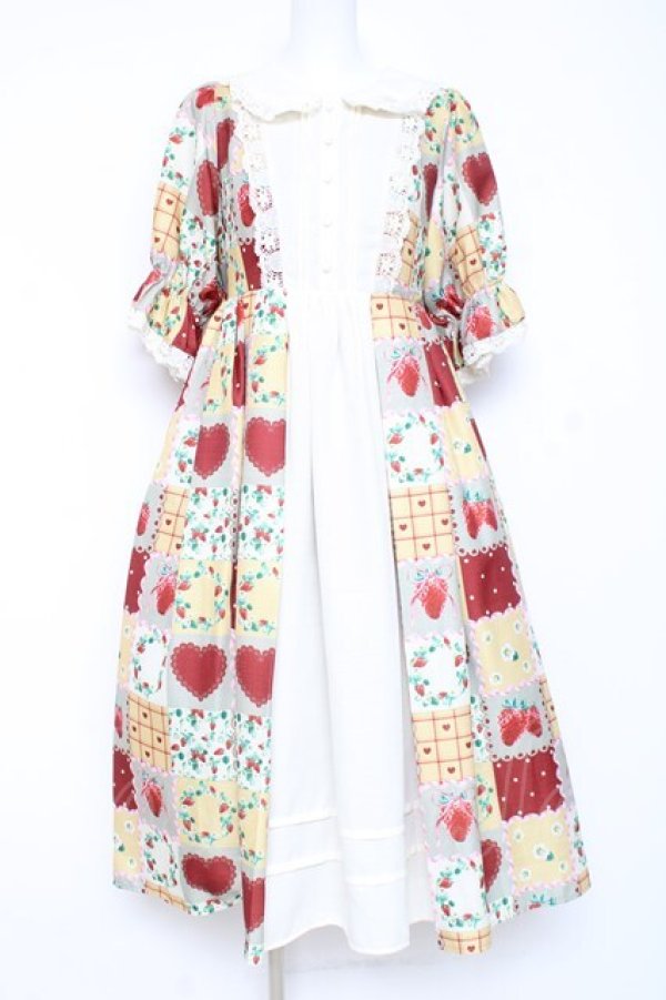 画像1: axes femme kawaii / ハピネスベリーワンピース M グリーン Y-26-02-19-125-AX-OP-SZ-ZY (1)