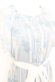画像3: axes femme / 紫陽花シフォンワンピース M サックス Y-26-02-19-131-AX-OP-SZ-ZY (3)