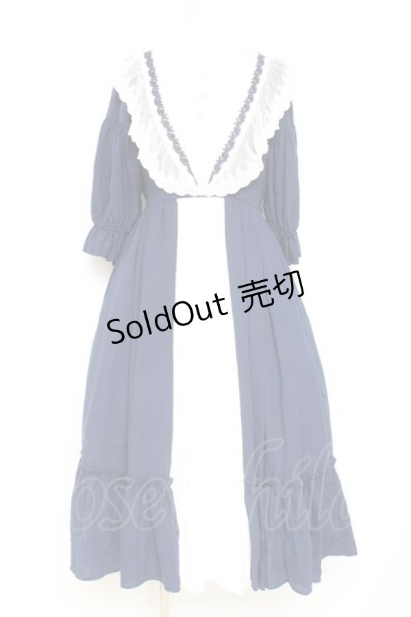 画像1: axes femme kawaii / マリアンヌワンピース M 紺 Y-26-02-19-137-AX-OP-SZ-ZY (1)