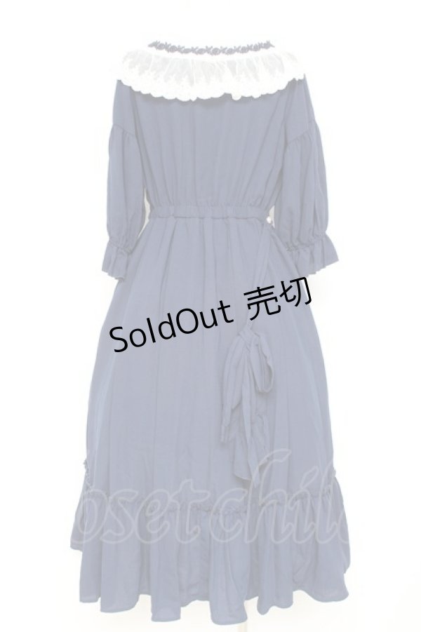 画像2: axes femme kawaii / マリアンヌワンピース M 紺 Y-26-02-19-137-AX-OP-SZ-ZY (2)