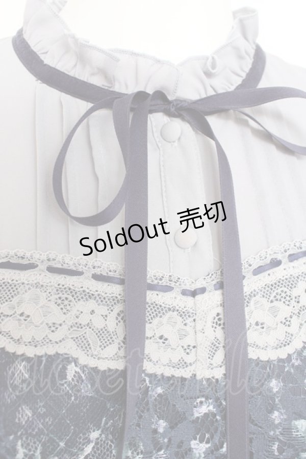 画像3: axes femme / フラワープリントレースワンピース F 紺 Y-26-02-19-138-AX-OP-SZ-ZY (3)