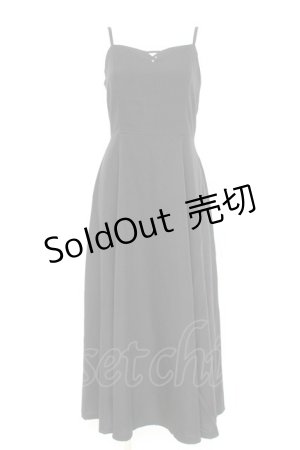 画像: axes femme / ベルト付キャミワンピース F 黒 Y-26-02-19-142-AX-OP-SZ-ZY