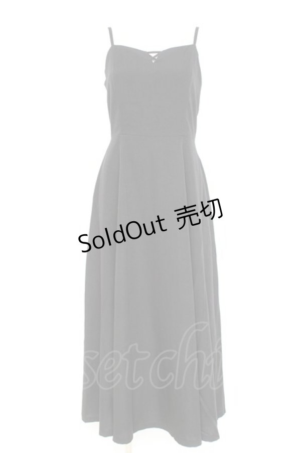 画像1: axes femme / ベルト付キャミワンピース F 黒 Y-26-02-19-142-AX-OP-SZ-ZY (1)